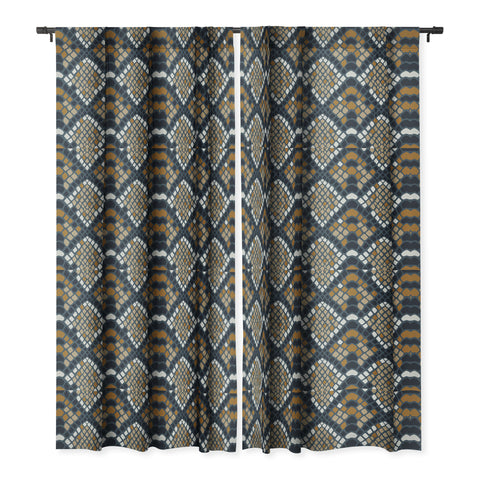 Avenie Snake Skin Python Blackout Window Curtain