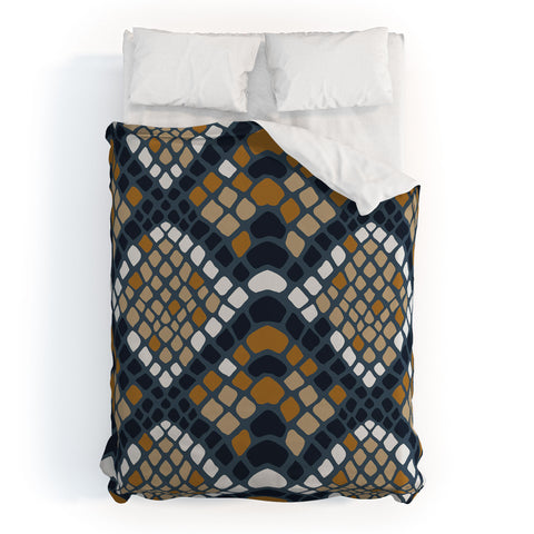 Avenie Snake Skin Python Duvet Cover