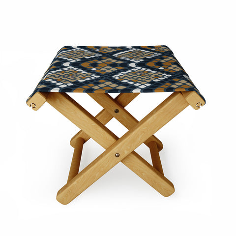 Avenie Snake Skin Python Folding Stool