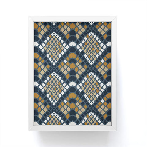 Avenie Snake Skin Python Framed Mini Art Print