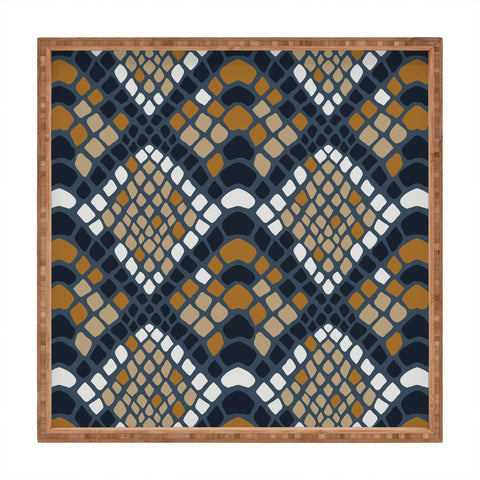 Avenie Snake Skin Python Square Tray