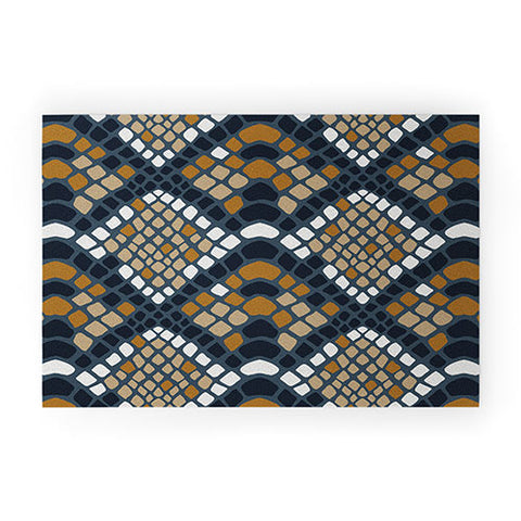 Avenie Snake Skin Python Welcome Mat
