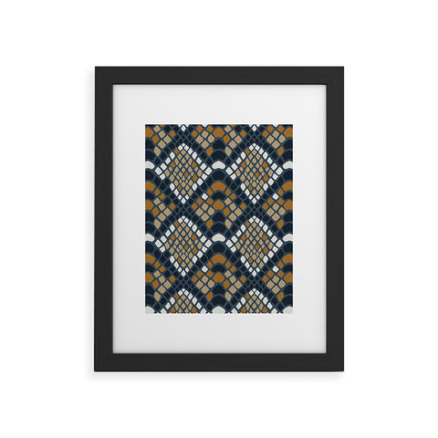 Avenie Snake Skin Python Framed Art Print