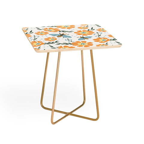 Avenie Spring Bees Orange Side Table