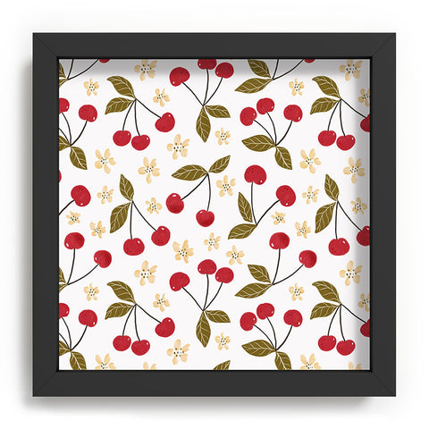 Avenie Spring Garden Cherries Recessed Framing Square