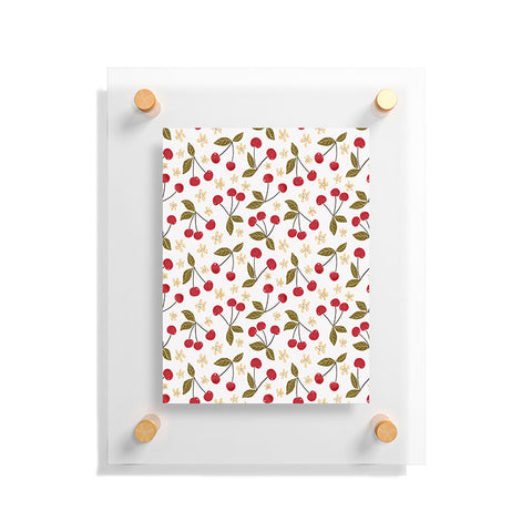 Avenie Spring Garden Cherries Floating Acrylic Print