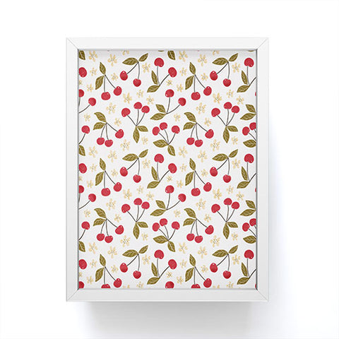 Avenie Spring Garden Cherries Framed Mini Art Print
