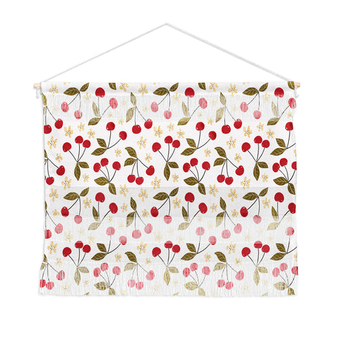 Avenie Spring Garden Cherries Wall Hanging Landscape