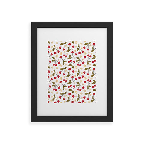 Avenie Spring Garden Cherries Framed Art Print
