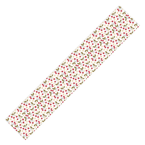 Avenie Spring Garden Cherries Table Runner