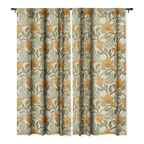 Avenie Spring Garden Collection II Blackout Window Curtain