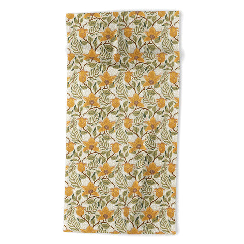 Avenie Spring Garden Collection II Beach Towel