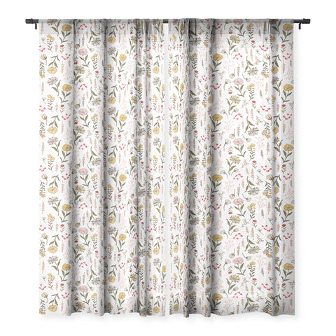 Avenie Spring Garden Collection IV Sheer Non Repeat