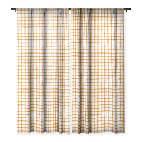 Avenie Spring Garden Collection IX Sheer Window Curtain
