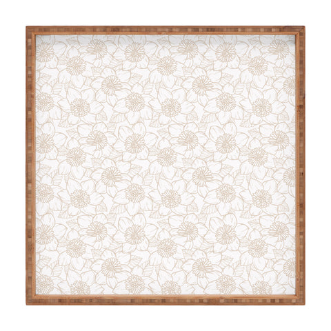 Avenie Spring Garden Collection VI Square Tray