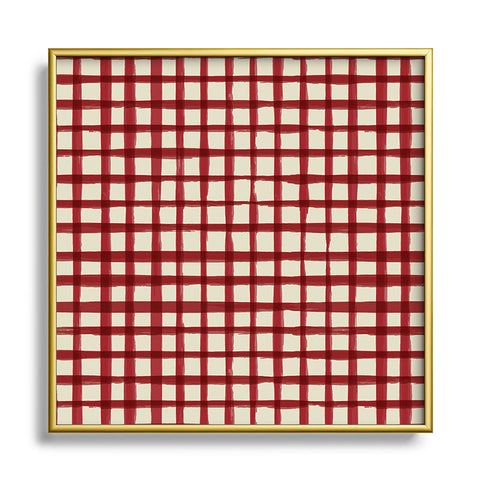 Avenie Spring Garden Collection VII Metal Square Framed Art Print