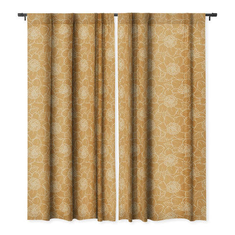 Avenie Spring Garden Collection X Blackout Window Curtain
