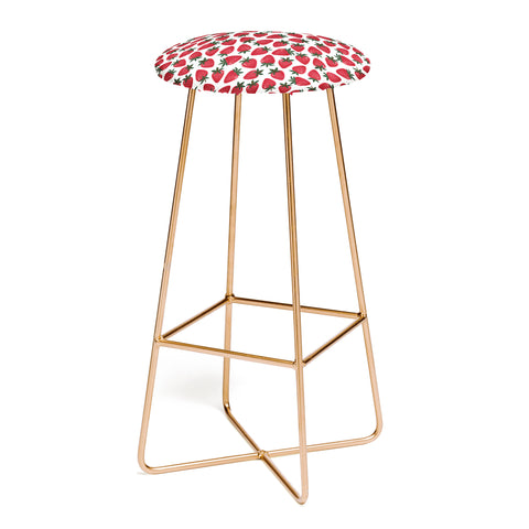 Avenie Spring Garden Strawberries Bar Stool