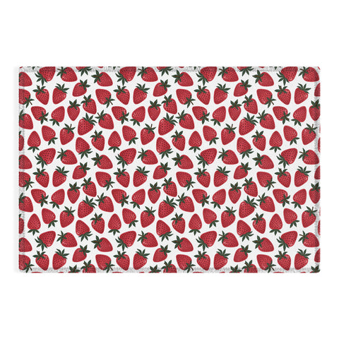 Avenie Spring Garden Strawberries Outdoor Rug