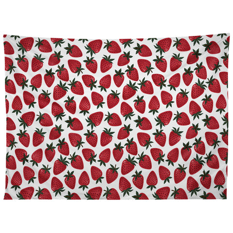 Avenie Spring Garden Strawberries Tapestry