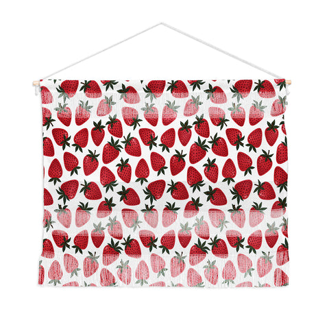 Avenie Spring Garden Strawberries Wall Hanging Landscape