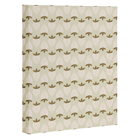 Avenie Spring Garden Strawberry Art Canvas