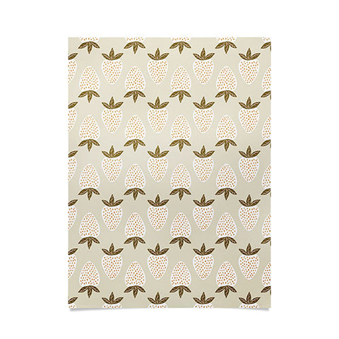 Avenie Spring Garden Strawberry Poster