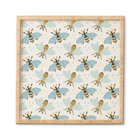 Avenie Spring Honey Bee Framed Wall Art
