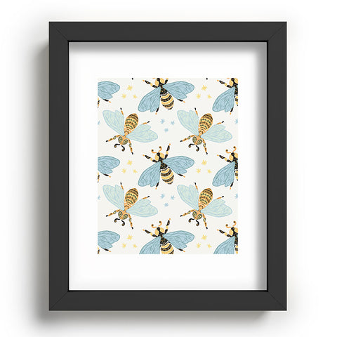 Avenie Spring Honey Bee Recessed Framing Rectangle