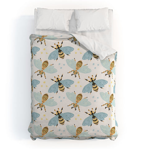 Avenie Spring Honey Bee Duvet Cover