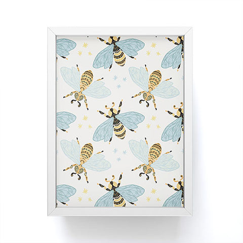 Avenie Spring Honey Bee Framed Mini Art Print