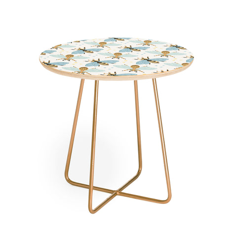 Avenie Spring Honey Bee Round Side Table