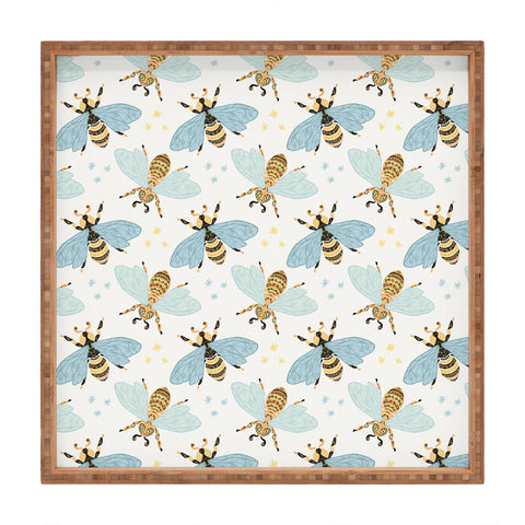 Avenie Spring Honey Bee Square Tray