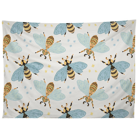Avenie Spring Honey Bee Tapestry