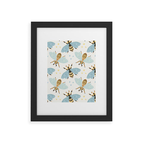 Avenie Spring Honey Bee Framed Art Print