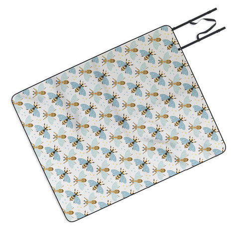 Avenie Spring Honey Bee Picnic Blanket