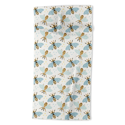 Avenie Spring Honey Bee Beach Towel