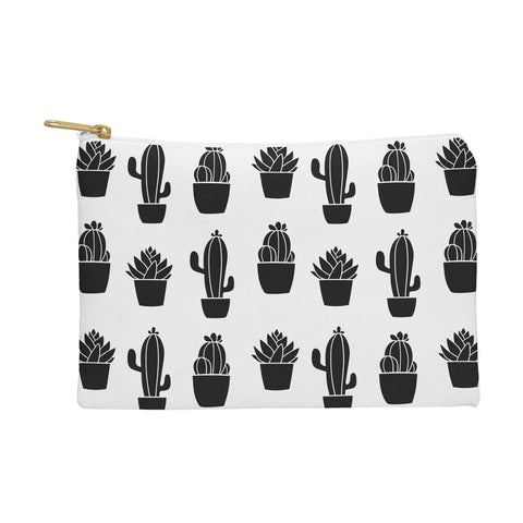 Avenie Succulents Black and White Pouch