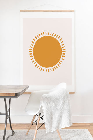 Avenie Summer Desert Sun Art Print And Hanger