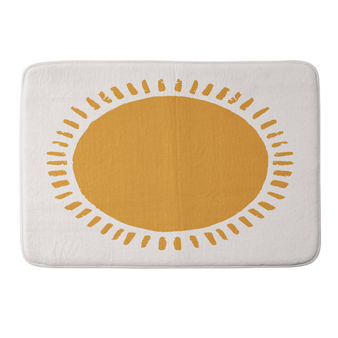 Avenie Summer Desert Sun I Memory Foam Bath Mat
