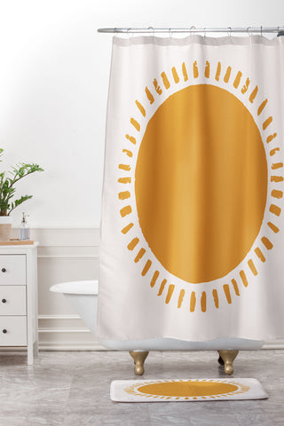 Avenie Summer Desert Sun I Shower Curtain And Mat