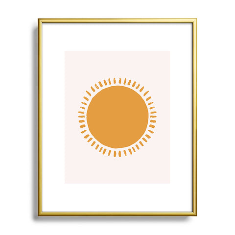 Avenie Summer Desert Sun Metal Framed Art Print