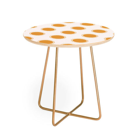 Avenie Summer Desert Sun Round Side Table