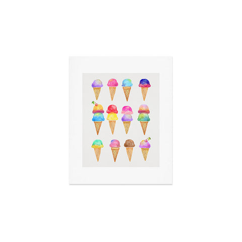 Avenie Summer Ice Cream Cones Art Print