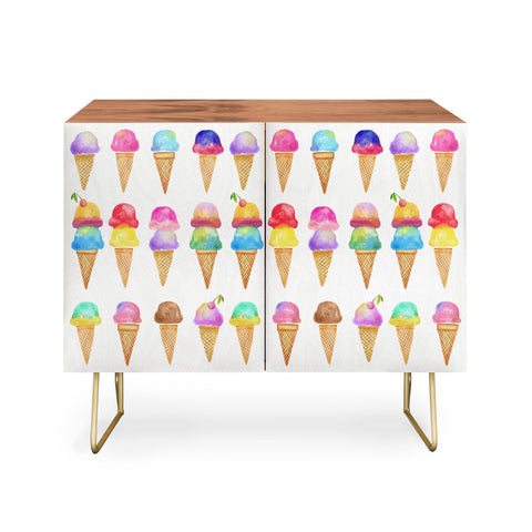 Avenie Summer Ice Cream Cones Credenza