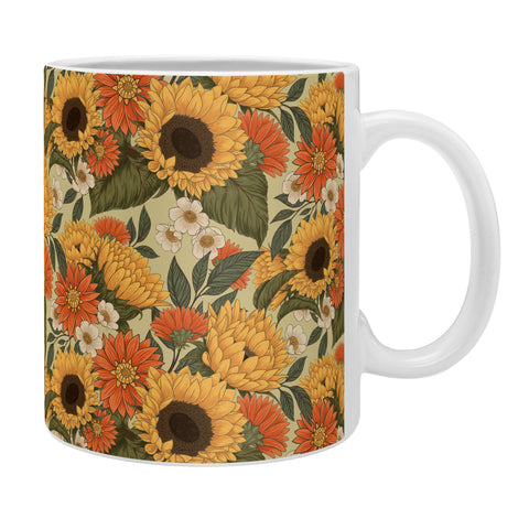 Avenie Sunflower Meadow Calm Green Coffee Mug