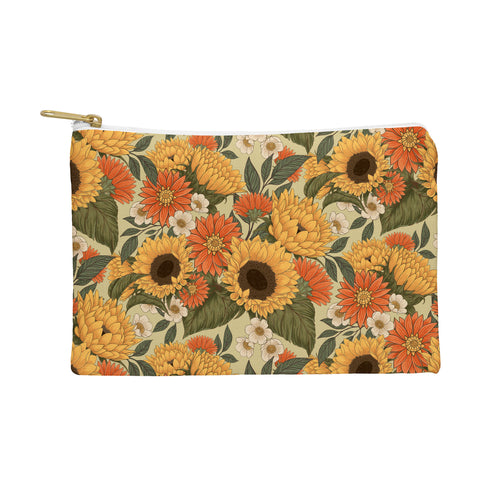 Avenie Sunflower Meadow Calm Green Pouch