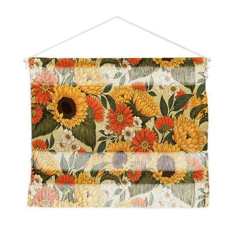 Avenie Sunflower Meadow Calm Green Wall Hanging Landscape