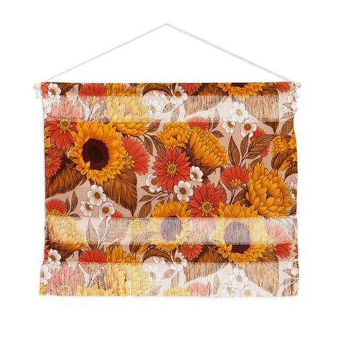 Avenie Sunflower Meadow Neutral Wall Hanging Landscape