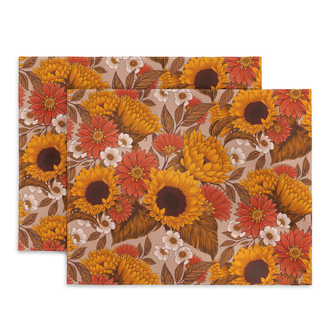 Avenie Sunflower Meadow Neutral Placemat